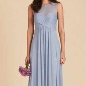 Elegant Blue Sleeveless Dress